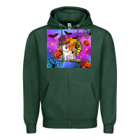 Sports Green halloween unicorn Zipper Hoodie - Zillion Design Studio