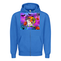 True Royal halloween unicorn Zipper Hoodie - Zillion Design Studio