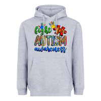 Heather Grey fight for autism awareness Heavyweight Hoodie - Zillion Design Studio