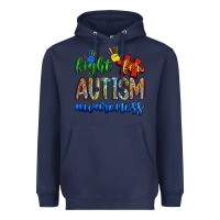 Navy fight for autism awareness Heavyweight Hoodie - Zillion Design Studio