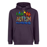 Plum fight for autism awareness Heavyweight Hoodie - Zillion Design Studio