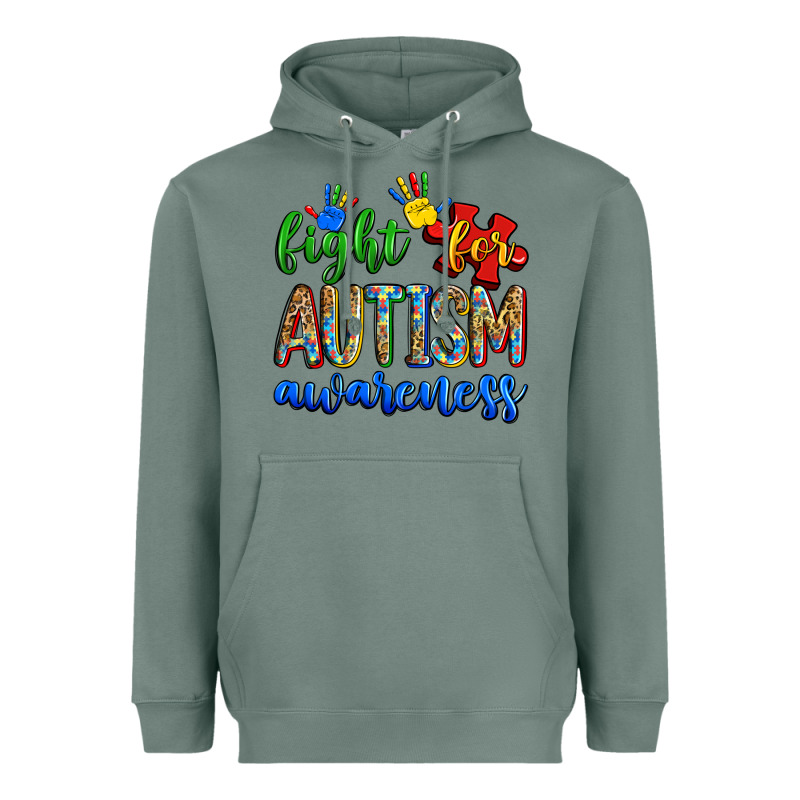 Fight For Autism Awareness Heavyweight Hoodie by Zillion Design Studio | Teevron