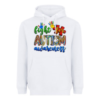 White fight for autism awareness Heavyweight Hoodie - Zillion Design Studio