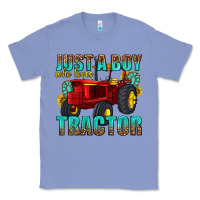 Colony Blue just a boy who loves tractor Classic Tee - texasbilliewilder
