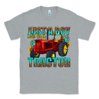 Heather Grey just a boy who loves tractor Classic Tee - texasbilliewilder