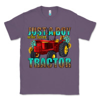 Lavender just a boy who loves tractor Classic Tee - texasbilliewilder