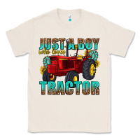 Natural just a boy who loves tractor Classic Tee - texasbilliewilder