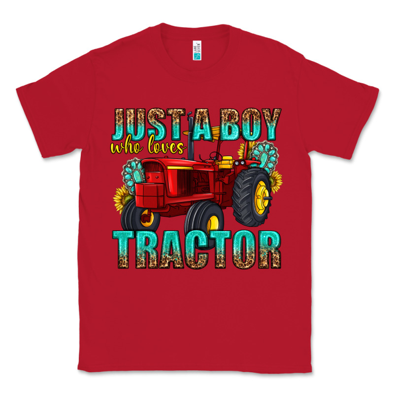 Just A Boy Who Loves Tractor Classic Tee by texasbilliewilder | Teevron