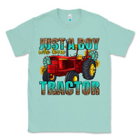Seafoam just a boy who loves tractor Classic Tee - texasbilliewilder