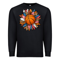 Black basketball sunflower Premium Sweatshirt - HRA Design Shop