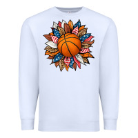 White basketball sunflower Premium Sweatshirt - HRA Design Shop