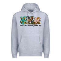 Peace Love Yorkshire Pig Premium Hoodie | Teevron
