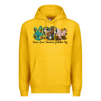 Lemon peace love yorkshire pig Premium Hoodie - LillyAllenDesigns