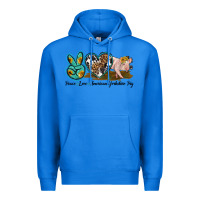 True Royal peace love yorkshire pig Premium Hoodie - LillyAllenDesigns