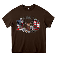 Chocolate Brown Best Dad Ever Heavy Core Tee - CowhideDigitalArt