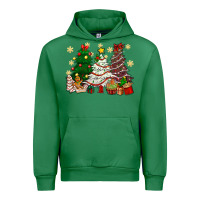 Emerald Cake Christmas trees Urban Hoodie - NancyCooperArtShop
