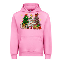 Fuchsia Pink Cake Christmas trees Urban Hoodie - NancyCooperArtShop