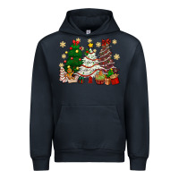 Navy Cake Christmas trees Urban Hoodie - NancyCooperArtShop