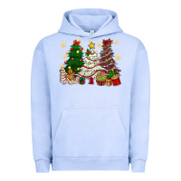 Pigment Grape Ice Cake Christmas trees Urban Hoodie - NancyCooperArtShop