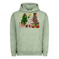 Pigment Oil Green Cake Christmas trees Urban Hoodie - NancyCooperArtShop