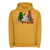 Pigment Peanut Butter Cake Christmas trees Urban Hoodie - NancyCooperArtShop