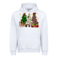 White Cake Christmas trees Urban Hoodie - NancyCooperArtShop