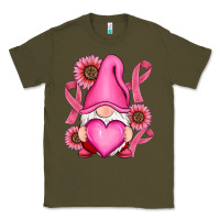 Army Green Breast Cancer gnomes Classic Tee - RanaPortraitStore