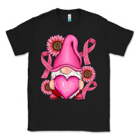 Black Breast Cancer gnomes Classic Tee - RanaPortraitStore