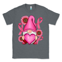 Charcoal Heather Breast Cancer gnomes Classic Tee - RanaPortraitStore