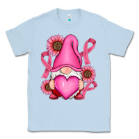 Dusty Blue Breast Cancer gnomes Classic Tee - RanaPortraitStore