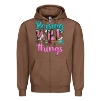 Chestnut raising wild things Zipper Hoodie - texasbilliewilder
