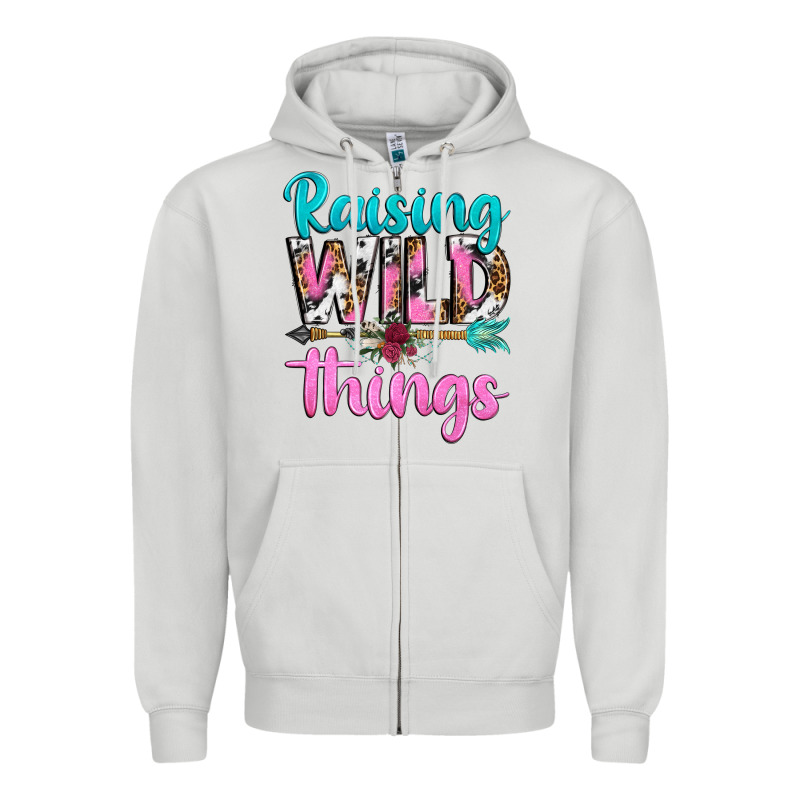 Raising Wild Things Zipper Hoodie by texasbilliewilder | Teevron