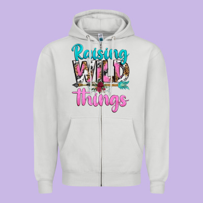 Zipper Hoodie raising wild things