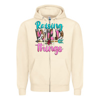 Sandshell raising wild things Zipper Hoodie - texasbilliewilder