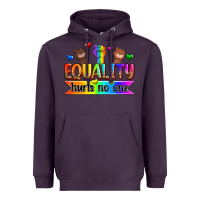 Plum equality hurts no one Heavyweight Hoodie - Zillion Design Studio