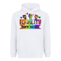 White equality hurts no one Heavyweight Hoodie - Zillion Design Studio