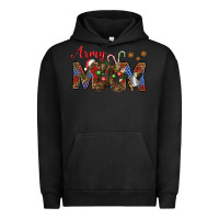 Pigment Black Christmas Army Mom Urban Hoodie - NancyCooperArtShop