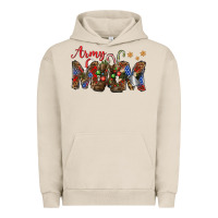 Pigment French Oak Christmas Army Mom Urban Hoodie - NancyCooperArtShop