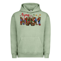 Pigment Oil Green Christmas Army Mom Urban Hoodie - NancyCooperArtShop