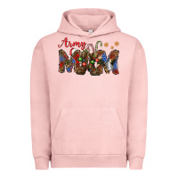 Pigment Salmon Christmas Army Mom Urban Hoodie - NancyCooperArtShop