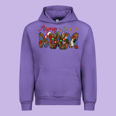 Christmas Army Mom Urban Hoodie Designed By Nancycooperartshop