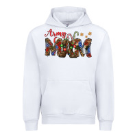 White Christmas Army Mom Urban Hoodie - NancyCooperArtShop