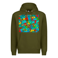 Army Green autism awareness puzzle Premium Hoodie - BarkalooDesign