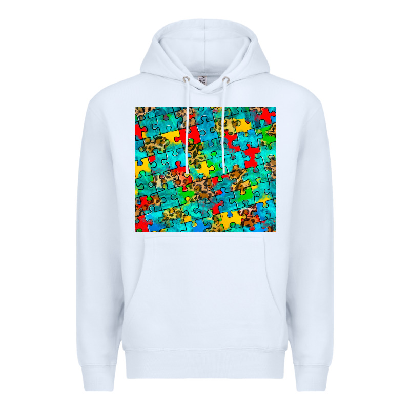 Autism Awareness Puzzle Premium Hoodie by BarkalooDesign | Teevron
