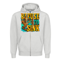 Dove Grey refuse to sink western Zipper Hoodie - texasbilliewilder