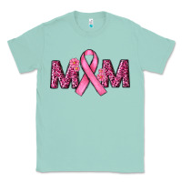Seafoam Breast Cancer Awareness Mom Classic Tee - RanaPortraitStore