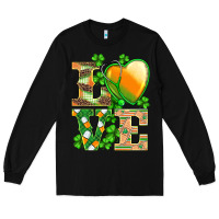 Black st.patricks nurse love heart stethoscope Long Sleeve Tee - BarkalooDesign