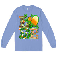 Colony Blue st.patricks nurse love heart stethoscope Long Sleeve Tee - BarkalooDesign