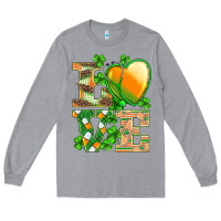 Heather Grey st.patricks nurse love heart stethoscope Long Sleeve Tee - BarkalooDesign