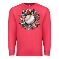 Cardinal baseball sunflower Premium Sweatshirt - HRA Design Shop